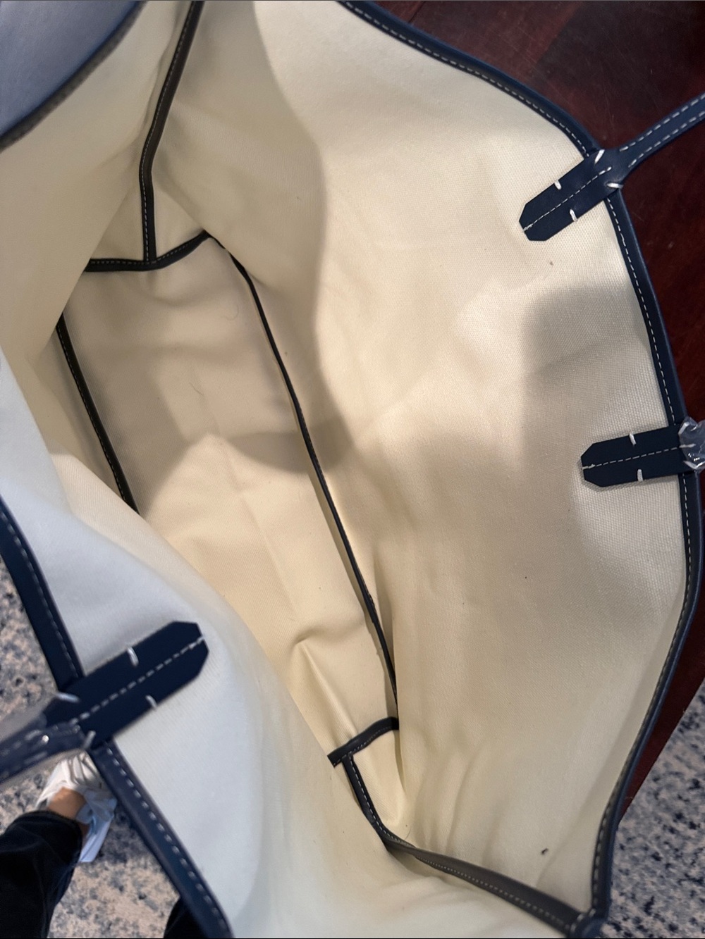 Navy Blue St. Louis  looking Tote - Picture 4 of 6